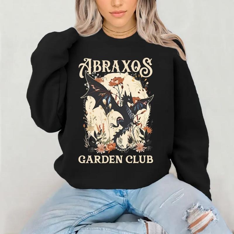 Abraxos Flower Garden Club Throne Glass Fantasy Book - Adult & Kids T-Shirts, Sweatshirts & Hoodies apparel design preview 1