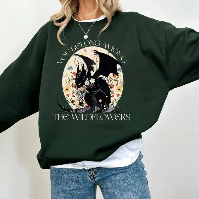 Abraxos Flower Throne Glass Fantasy Dragon Bookish - Adult & Kids T-Shirts, Sweatshirts & Hoodies apparel design preview 1