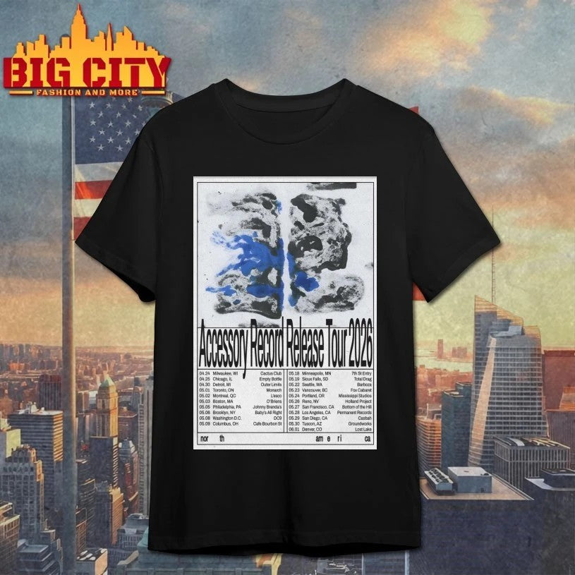 Accessory Record Release North America 2026 Shows - Adult & Kids T-Shirts, Sweatshirts & Hoodies apparel design preview 1