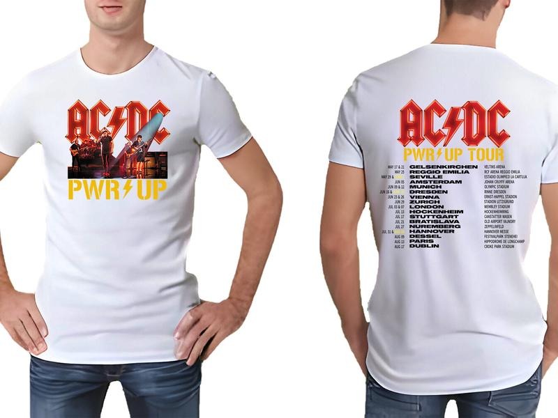 Acddc Band Rock Music Tour 2024 Concert Fans R0ck - Adult & Kids T-Shirts, Sweatshirts & Hoodies apparel design preview 1