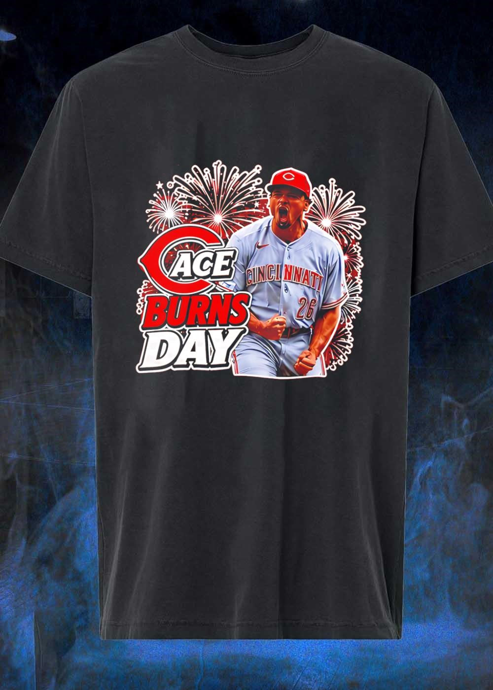 Ace Burns Day Cincinnati Reds - Adult & Kids T-Shirts, Sweatshirts & Hoodies apparel design preview 1