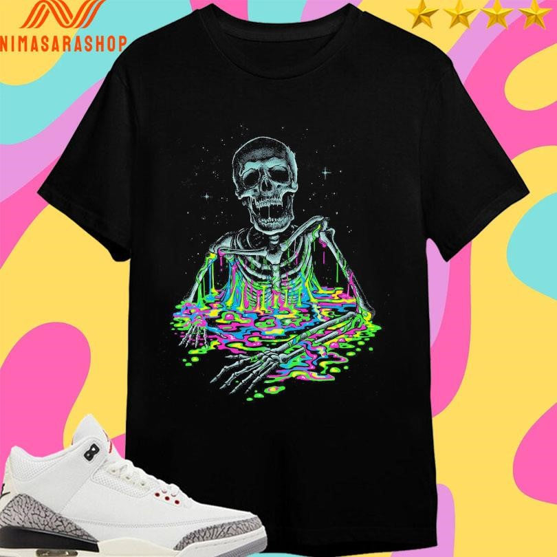 Acid Bones Glow-in-the-Dark Skeleton - Adult & Kids T-Shirts, Sweatshirts & Hoodies apparel design preview 1