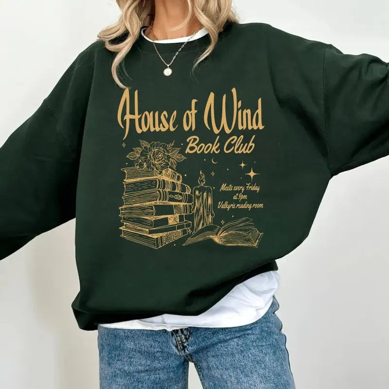 Acotar House Wind Book Club Night Court Velaris - Adult & Kids T-Shirts, Sweatshirts & Hoodies apparel design preview 1