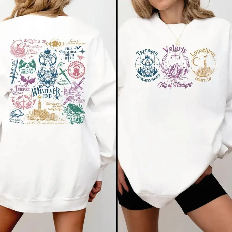 Acotar Throne Glass Fireheart Terrasen Whatever End - Adult & Kids T-Shirts, Sweatshirts & Hoodies apparel design preview 1