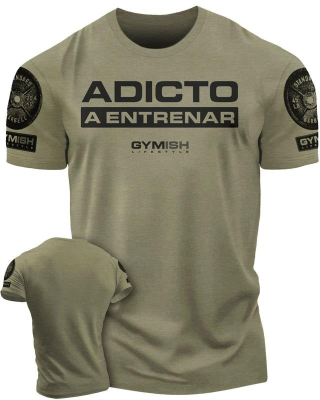 Adicto Entrenar Workout Gym Funny Camiseta De - Adult & Kids T-Shirts, Sweatshirts & Hoodies apparel design preview 1