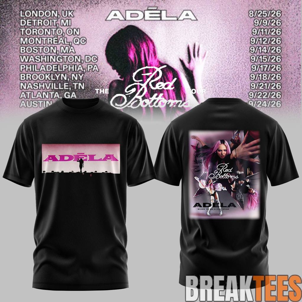 Adla The Red Bottoms Tour 2026 - Adult & Kids T-Shirts, Sweatshirts & Hoodies apparel design preview 1
