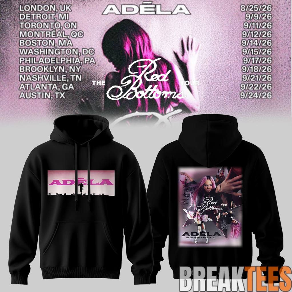 Adla The Red Bottoms Tour 2026 Special - Adult & Kids T-Shirts, Sweatshirts & Hoodies apparel design preview 1