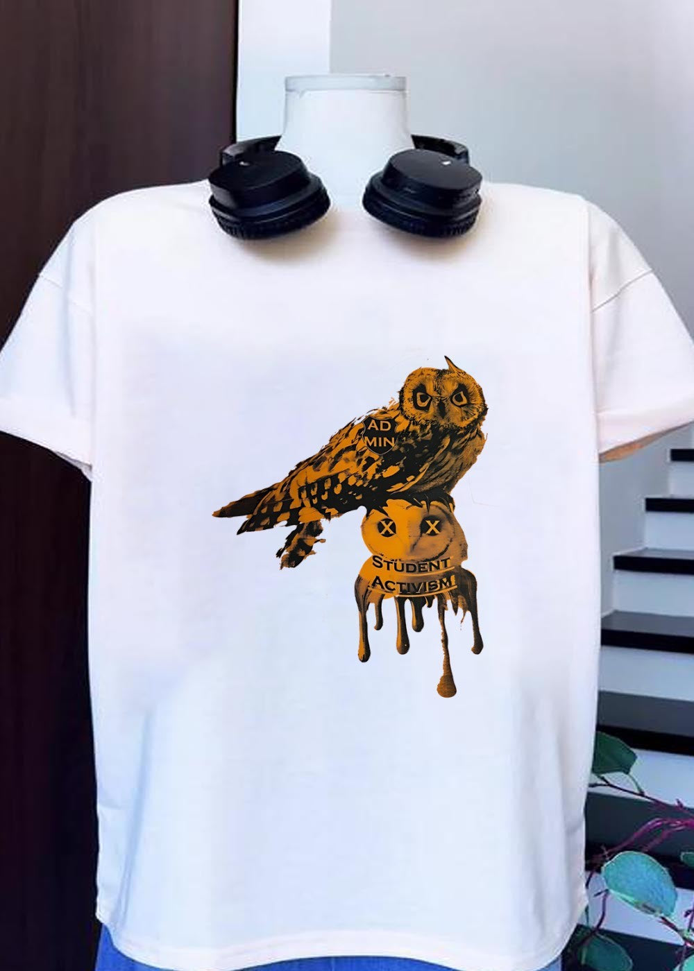 Admin Suppresses Student Activism Owl - Adult & Kids T-Shirts, Sweatshirts & Hoodies apparel design preview 1