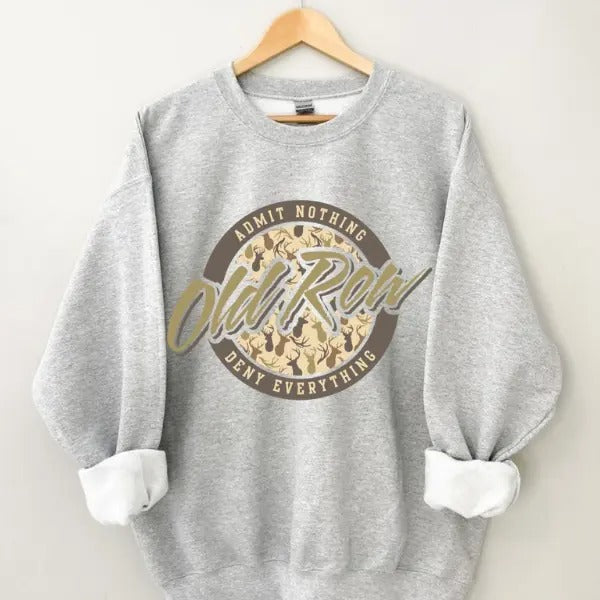 Admit Nothing Old Row Deny Everything Vintage - Adult & Kids T-Shirts, Sweatshirts & Hoodies apparel design preview 1