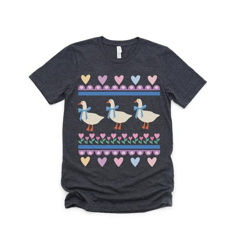 Adorable 1980'S Blue Ribbon Goose Ugly Art Super - Adult & Kids T-Shirts, Sweatshirts & Hoodies apparel design preview 1