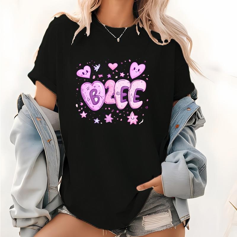 Adorable "B2EE" Hearts Stars - Adult & Kids T-Shirts, Sweatshirts & Hoodies apparel design preview 1