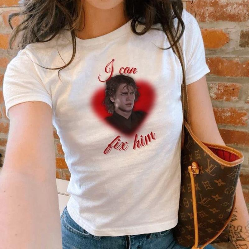 BABY Anaakin Skywalker I Can Fix Him Funny Quote - Adult & Kids T-Shirts, Sweatshirts & Hoodies apparel design preview 1