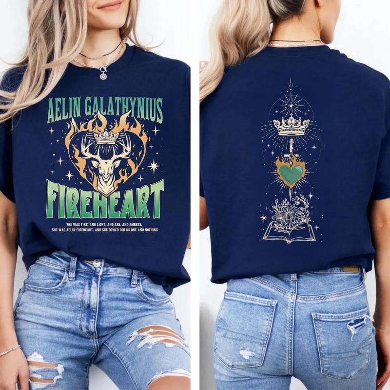 Aelin Galathynius Fireheart Terrasen Tog Sjm Inspire - Adult & Kids T-Shirts, Sweatshirts & Hoodies apparel design preview 1
