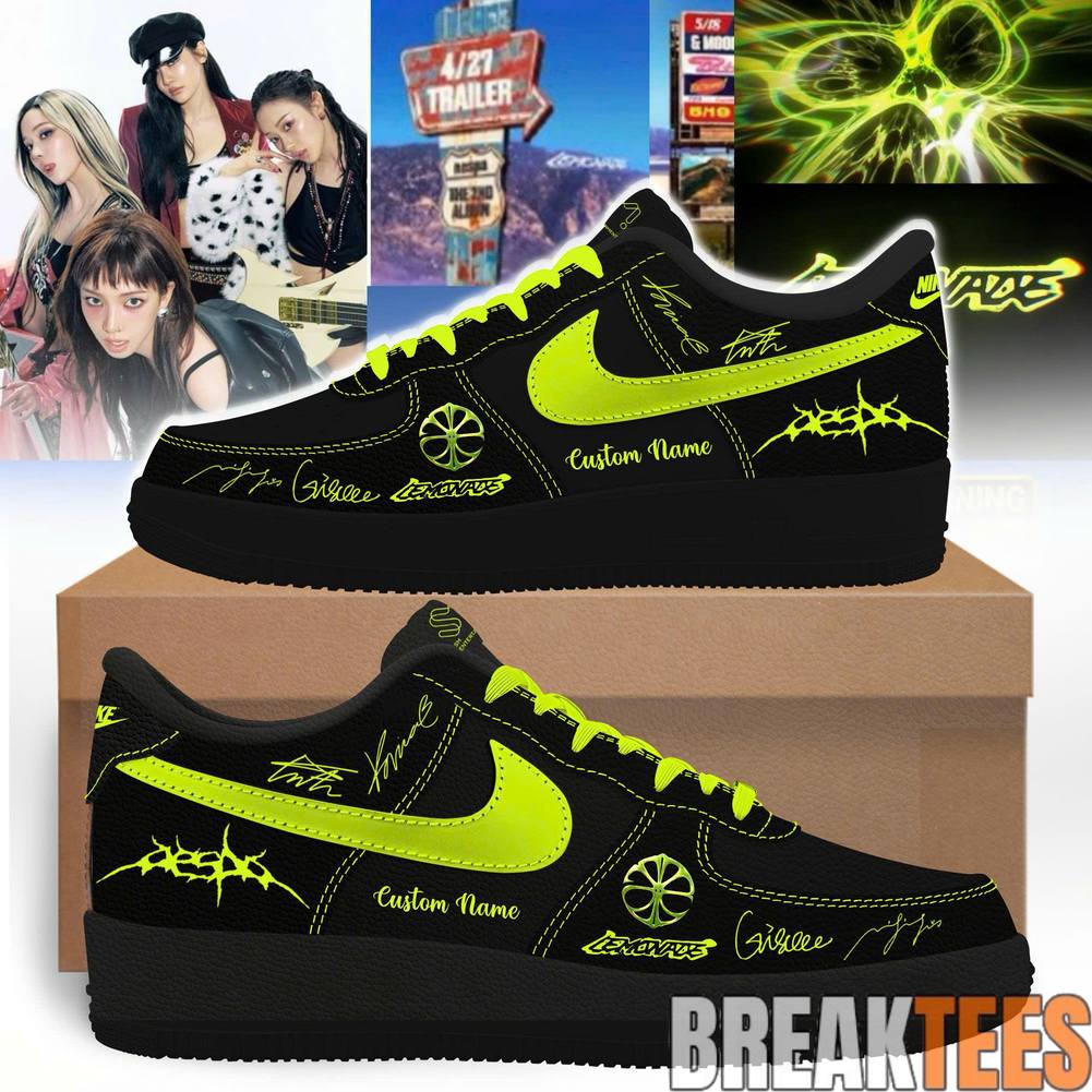 Aespa LEMONADE The 2nd Album Custom Air Force 1 - Adult & Kids T-Shirts, Sweatshirts & Hoodies apparel design preview 1