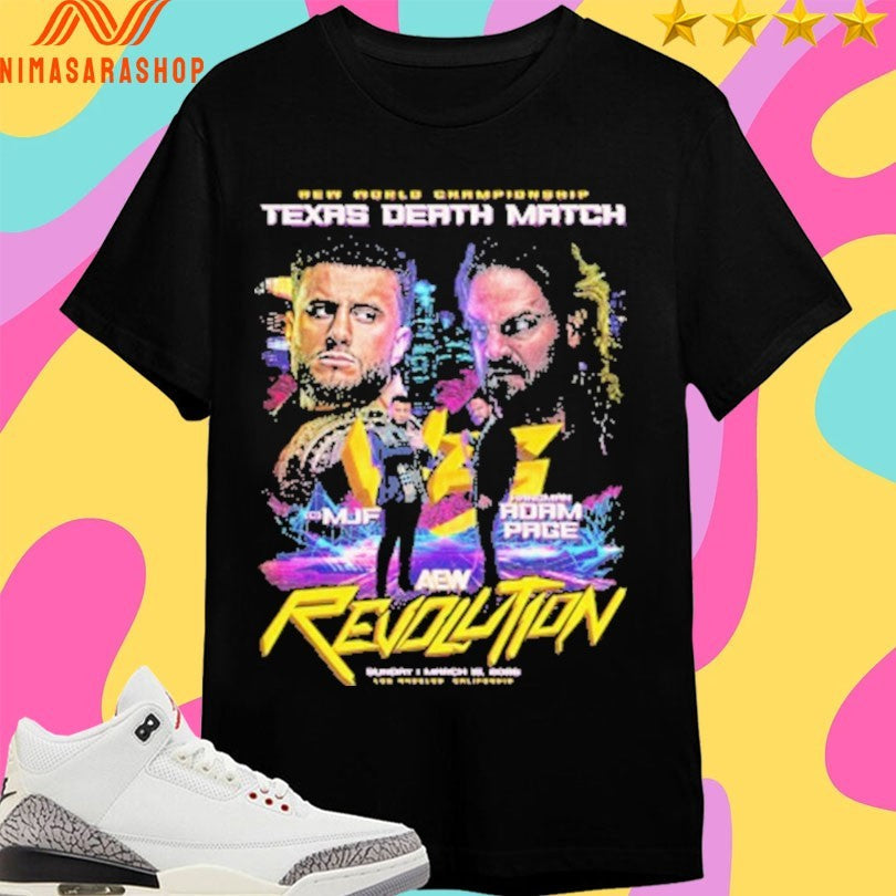 Aew World Championship Texas Death Match MIF Vs - Adult & Kids T-Shirts, Sweatshirts & Hoodies apparel design preview 1