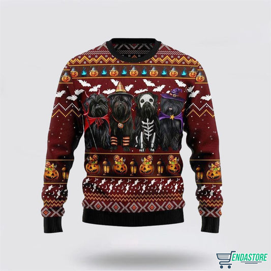 Affenpinscher Dog Halloween 3D Ugly Christmas Sweater - Holiday Gift product image