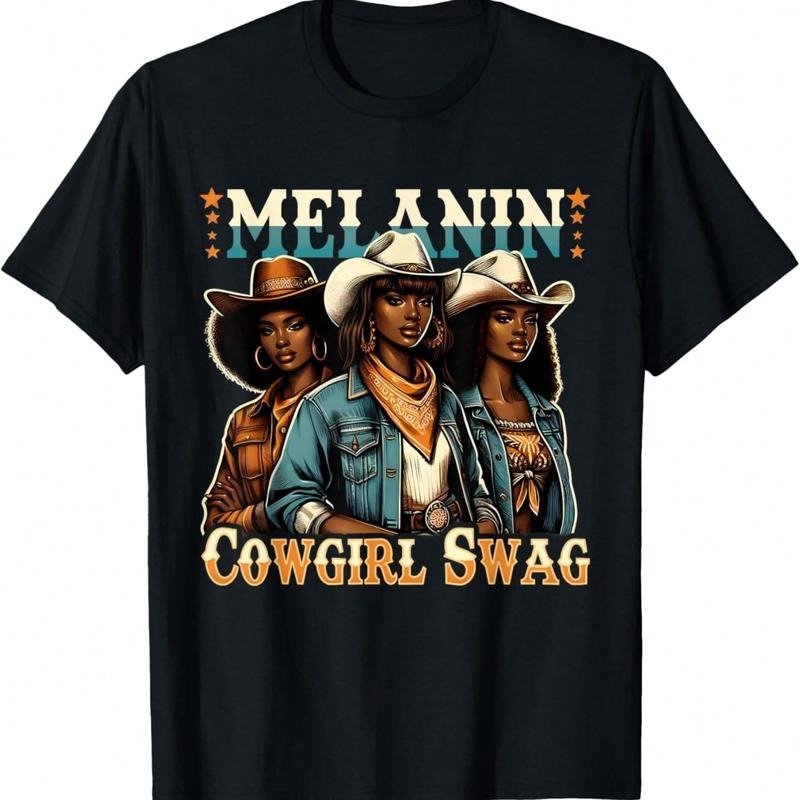 African Cowgirl Swag Cowgirls Cotton Fabric Day Fit - Adult & Kids T-Shirts, Sweatshirts & Hoodies apparel design preview 1