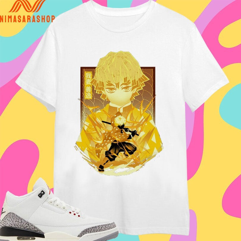 Agatsuma Zenitsu The Sleeping Thunder - Adult & Kids T-Shirts, Sweatshirts & Hoodies apparel design preview 1
