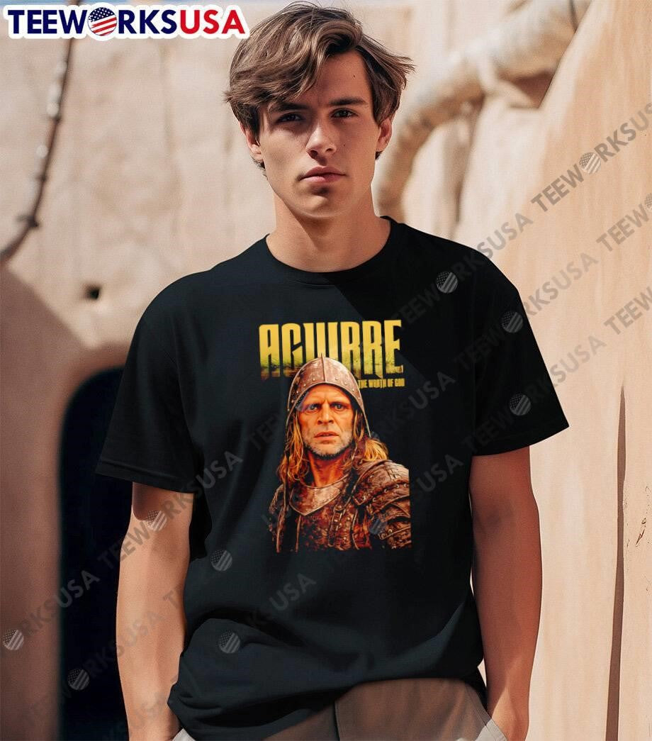 Aguirre Movie Poster Klaus Kinski Wrath of God - Adult & Kids T-Shirts, Sweatshirts & Hoodies apparel design preview 1