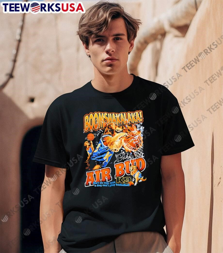 Air Bud K9 Basketball Boomshakalaka Dog - Adult & Kids T-Shirts, Sweatshirts & Hoodies apparel design preview 1