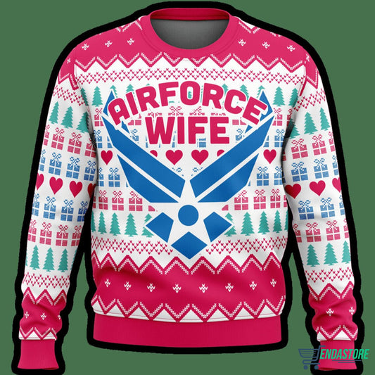 Air Force Wife 3D Ugly Christmas Sweater - Holiday Gift product image