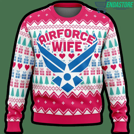 Air Force Wife Premium 3D Ugly Christmas Sweater - Holiday Gift product image