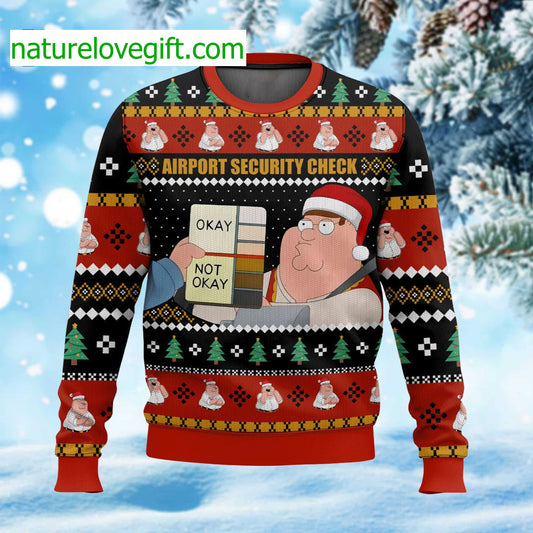 Airport Security Check Ugly Christmas Sweater - Holiday Gift product image