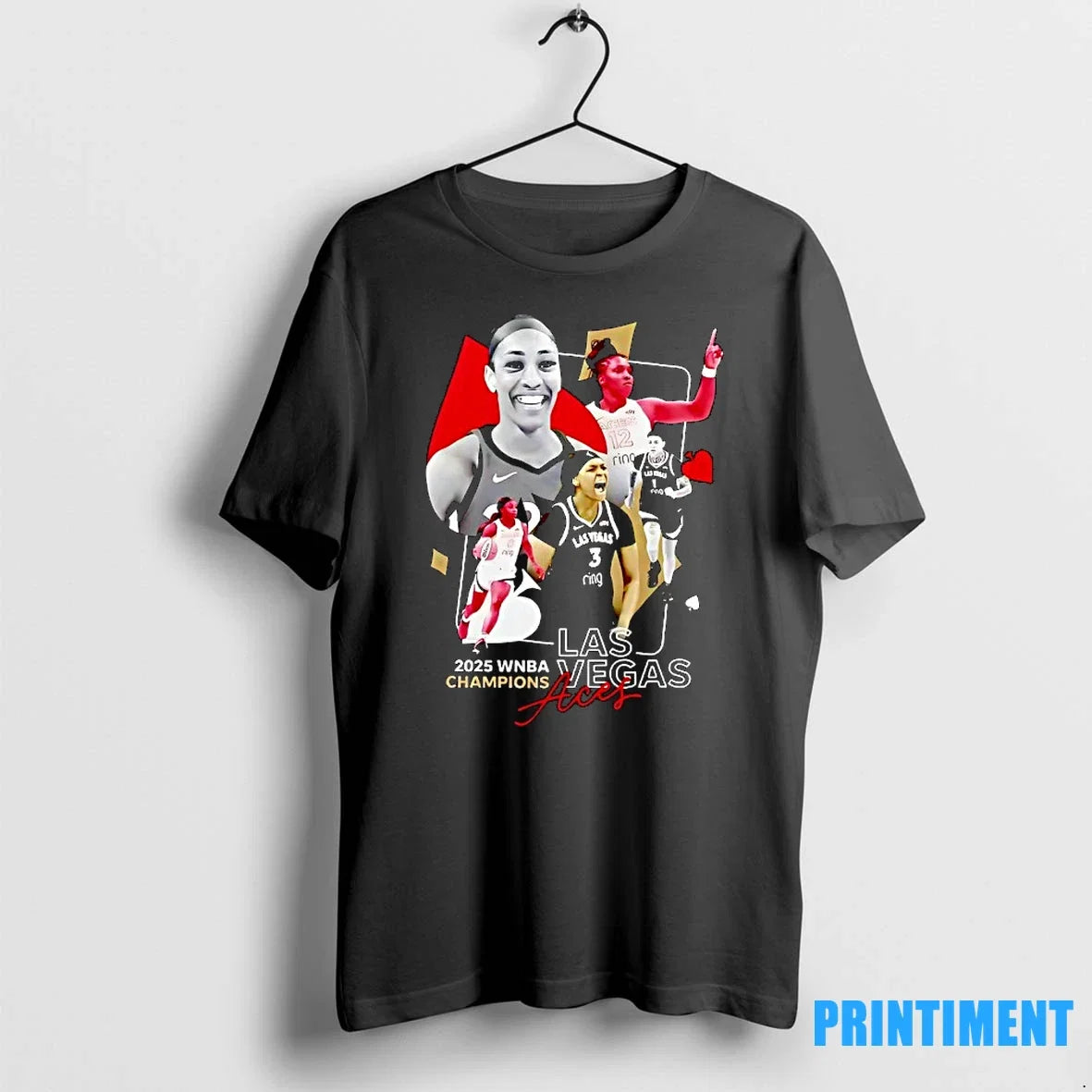Aja Wilson Las Vegas Aces 2025 Wnba Champions Sweater - Adult & Kids T-Shirts, Sweatshirts & Hoodies apparel design preview 1