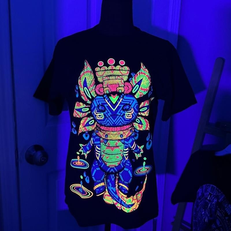 Ajolote Dios Black Cotton - Adult & Kids T-Shirts, Sweatshirts & Hoodies apparel design preview 1