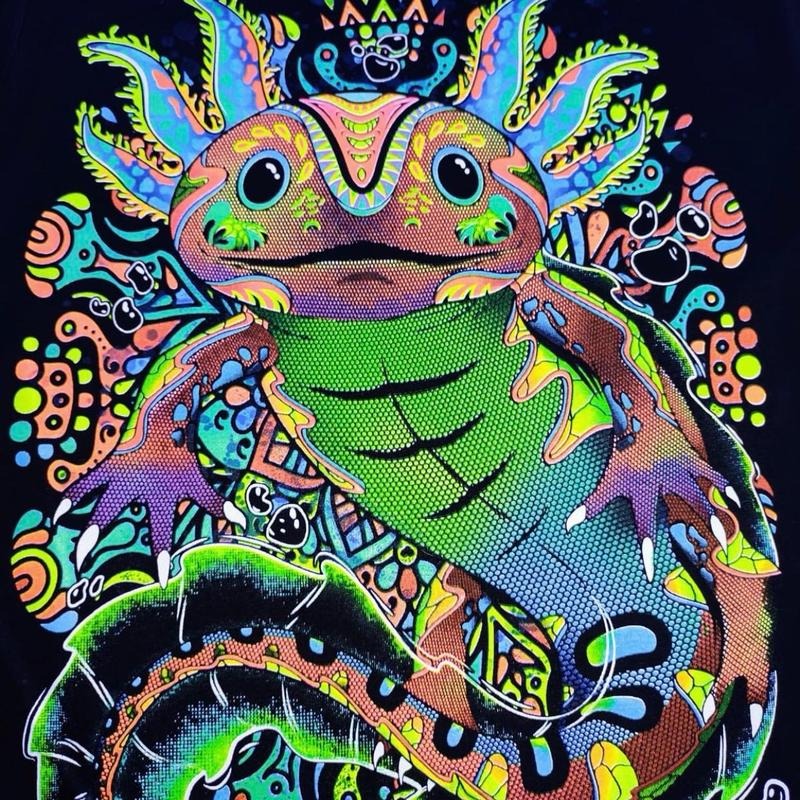 Ajolote Bello Cotton Black Casual - Adult & Kids T-Shirts, Sweatshirts & Hoodies apparel design preview 1