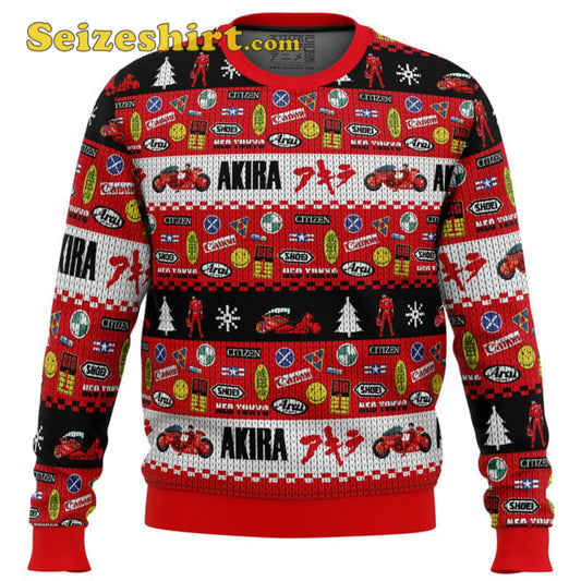 Akira Bike Decals Ugly Christmas Sweater - Holiday Gift product image