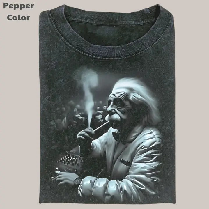 Albert Einstein Vintage Festival Meme Cringe Funny - Adult & Kids T-Shirts, Sweatshirts & Hoodies apparel design preview 1