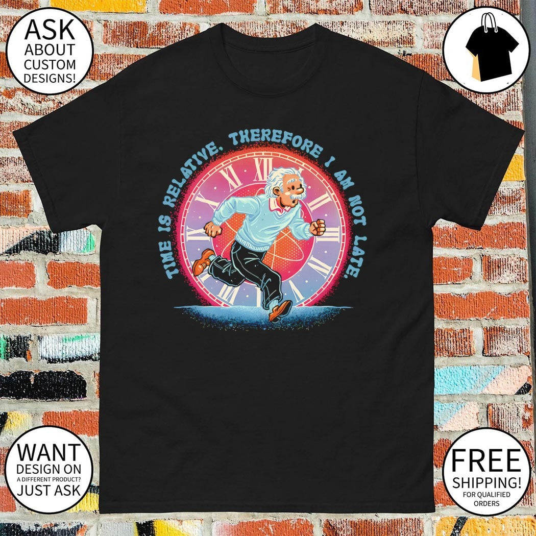 Albert Einstein in the style of Adventures Tintin - Adult & Kids T-Shirts, Sweatshirts & Hoodies apparel design preview 1