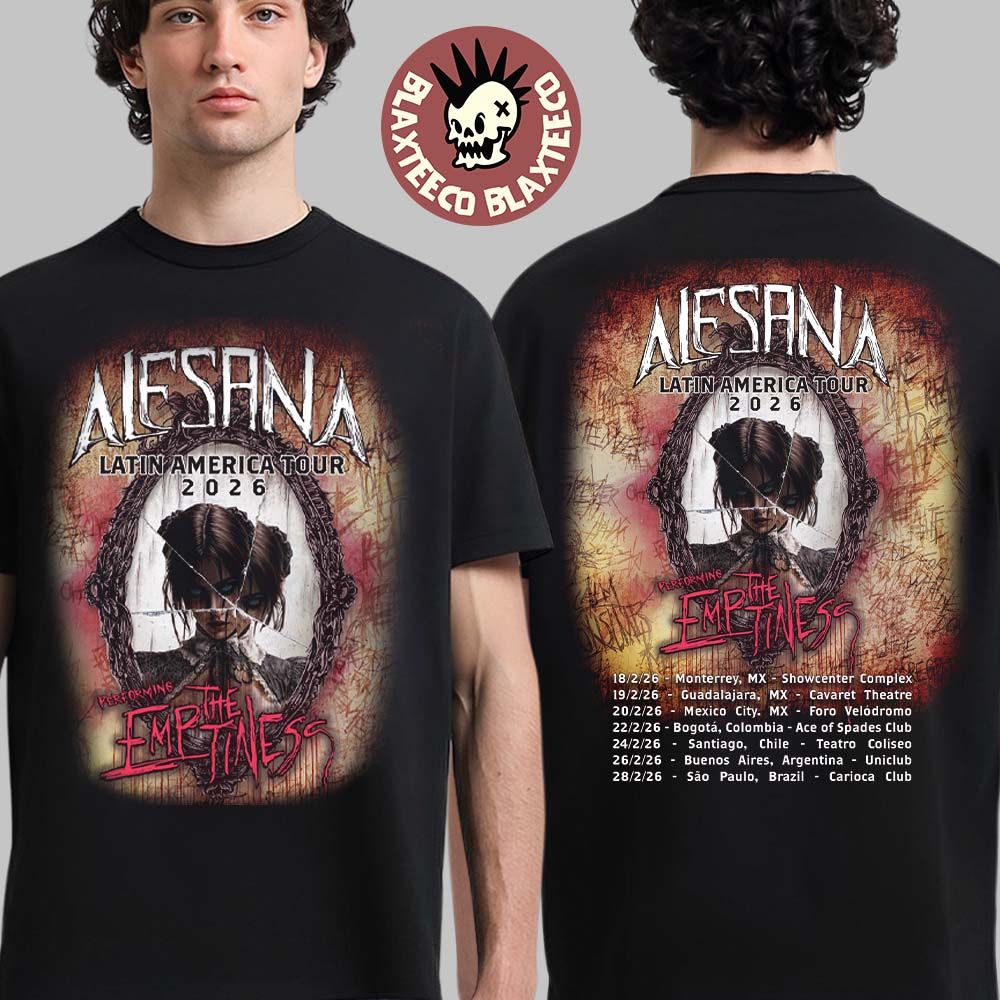 Alesana Latin America Tour 2026 Mexico And South - Adult & Kids T-Shirts, Sweatshirts & Hoodies apparel design preview 1