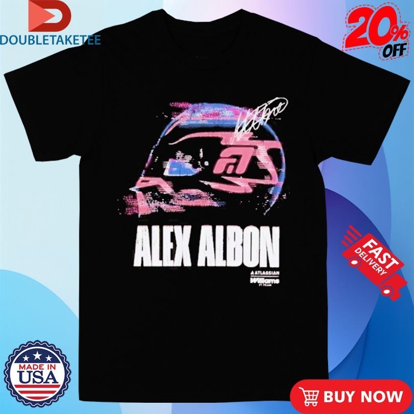 Alex Albon Glitch Helmet Williams F1 - Adult & Kids T-Shirts, Sweatshirts & Hoodies apparel design preview 1