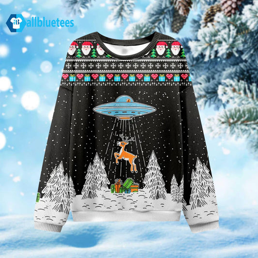 Alien Abduction Ugly Christmas Sweater - Holiday Gift product image