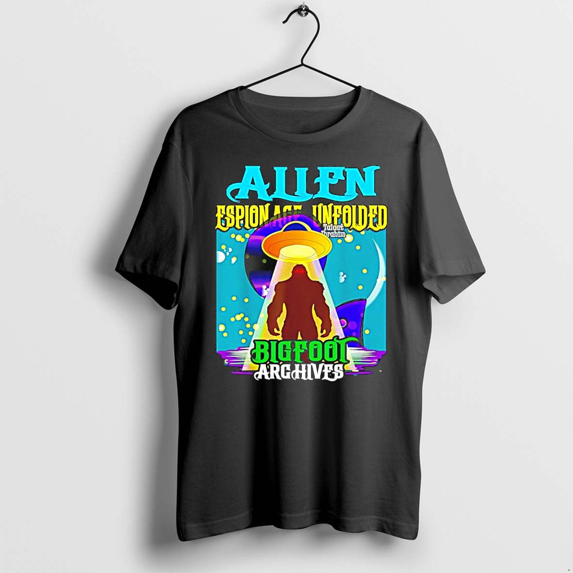 Alien Bigfoot Ufo Espion Age Unfolded Archives - Adult & Kids T-Shirts, Sweatshirts & Hoodies apparel design preview 1