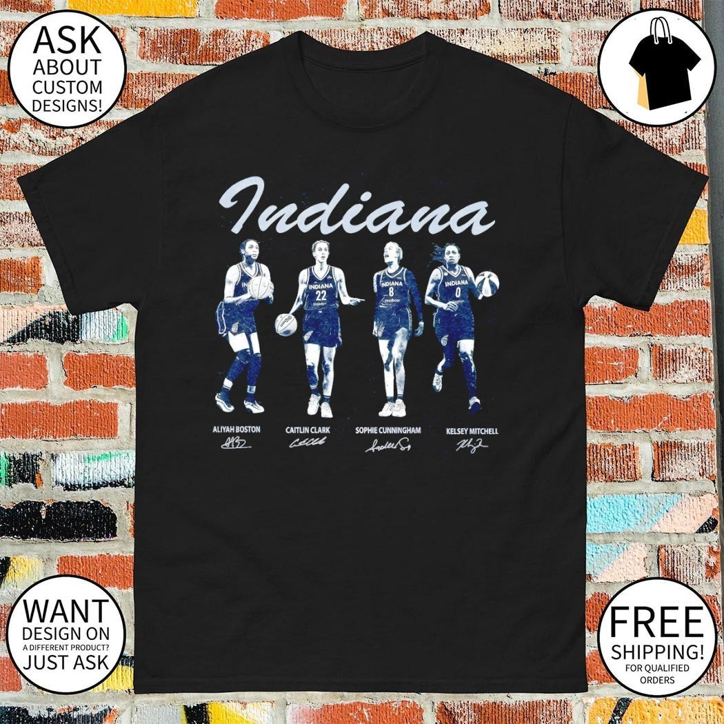 Aliyah Boston Caitlin Clark Sophie Cunningham Kelsey - Adult & Kids T-Shirts, Sweatshirts & Hoodies apparel design preview 1