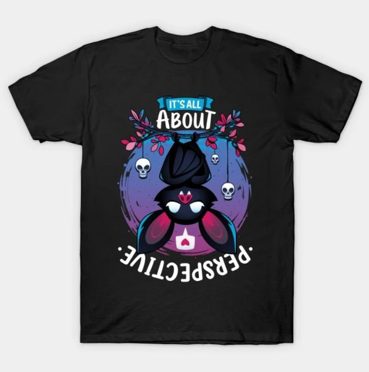 All About Perspective Creepy Cute Bat Love Funny - Adult & Kids T-Shirts, Sweatshirts & Hoodies apparel design preview 1