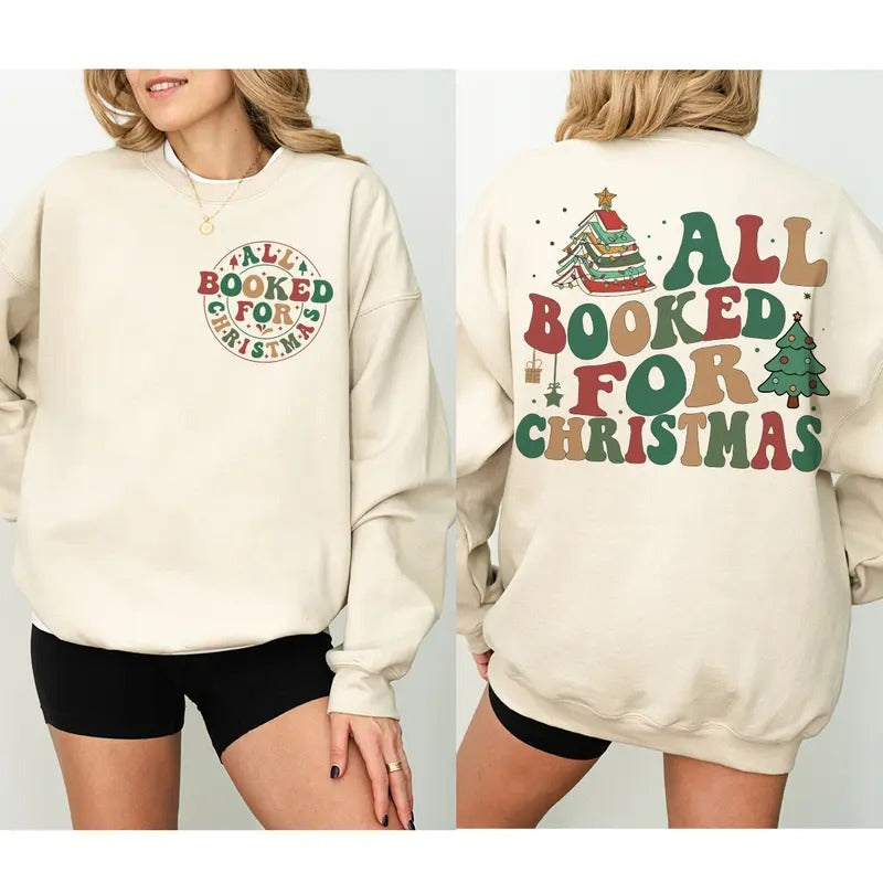 All Booked Book Tree Lover - Adult & Kids T-Shirts, Sweatshirts & Hoodies apparel design preview 1