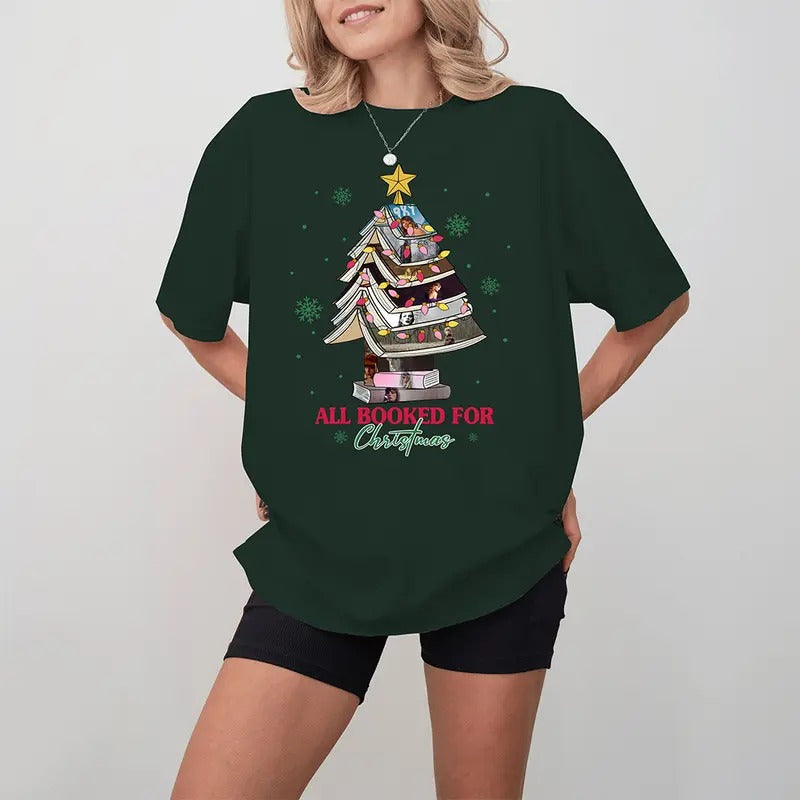 All Booked TSwif Book Lovers Bookworm Tree - Adult & Kids T-Shirts, Sweatshirts & Hoodies apparel design preview 1