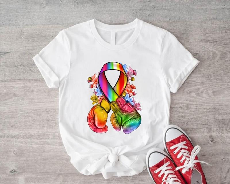 All Color Ribbon Boxing Gloves Matching Warrior - Adult & Kids T-Shirts, Sweatshirts & Hoodies apparel design preview 1