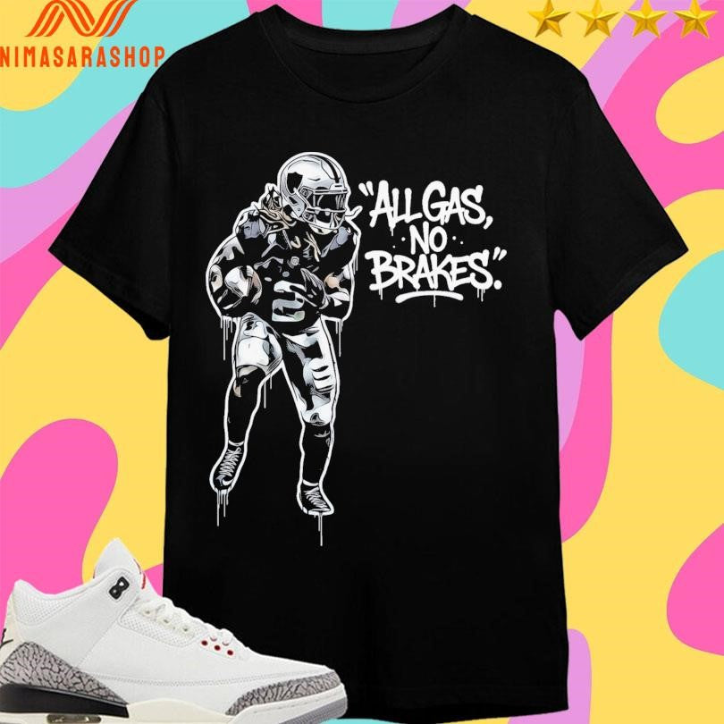 All Gas No Brakes Player Football - Adult & Kids T-Shirts, Sweatshirts & Hoodies apparel design preview 1