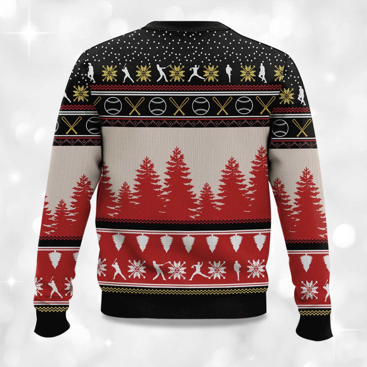 All I Want For Christmas Is More Time For Baseball Ugly Christmas Sweater - Holiday Gift product image 4