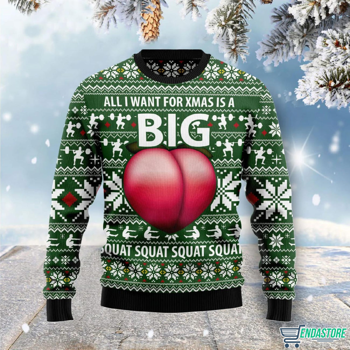 All I Want For Xmas Is A Big Booty 3D Ugly Christmas Sweater - Holiday Gift product image