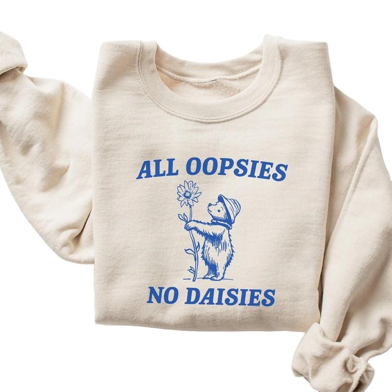 All Oopsies No Daisies Funny Vintage - Adult & Kids T-Shirts, Sweatshirts & Hoodies apparel design preview 1