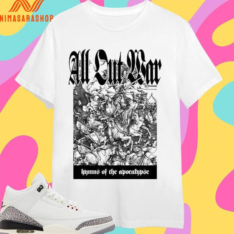 All Out War Hymns Of The Apocalypse - Adult & Kids T-Shirts, Sweatshirts & Hoodies apparel design preview 1