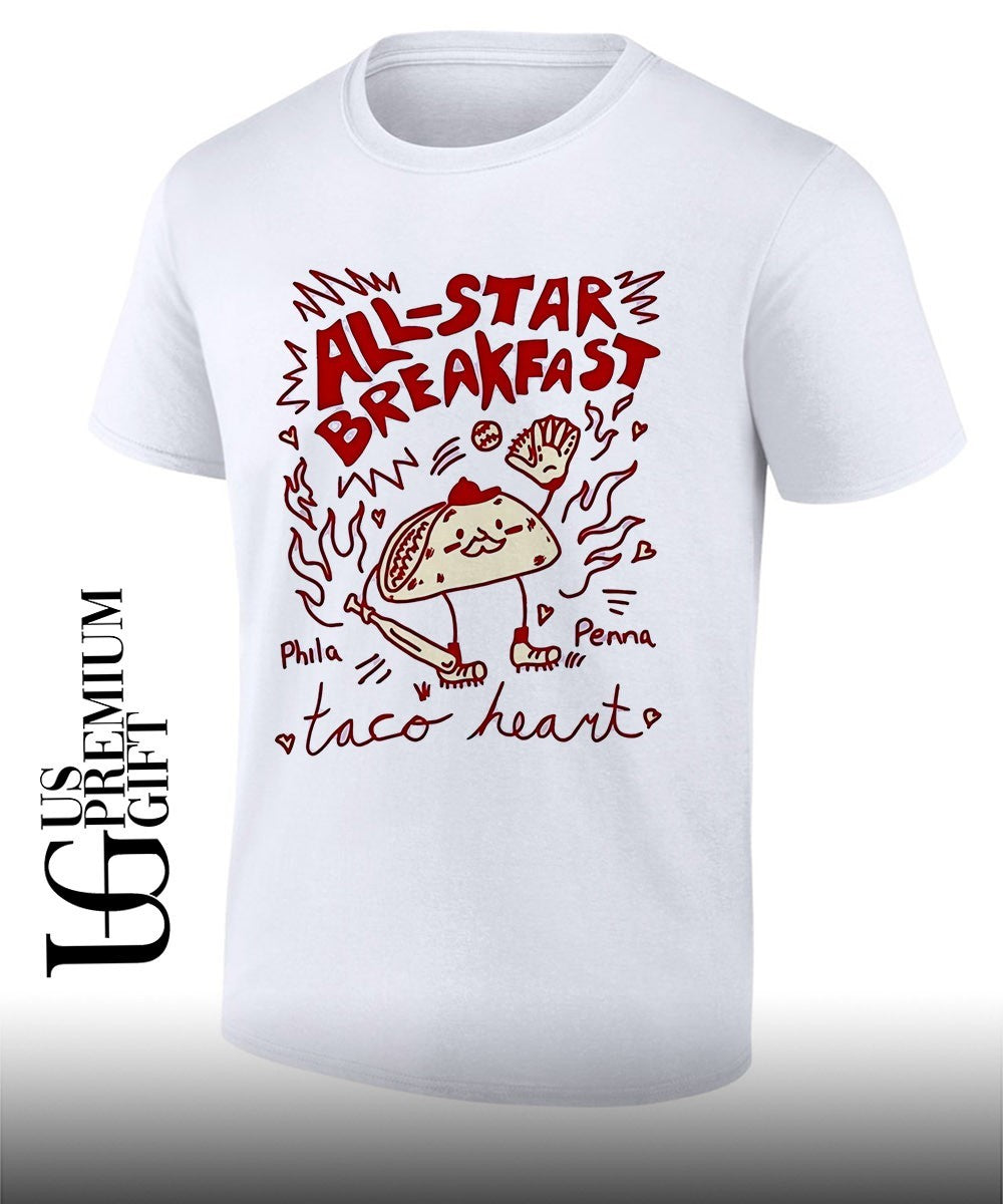 All Star Breakfast Phila Penna Taco heart 2026 MLB - Adult & Kids T-Shirts, Sweatshirts & Hoodies apparel design preview 1