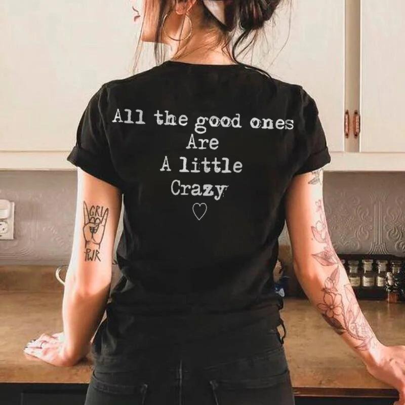 All Good Ones Summer Crazy Letter Printing Girl - Adult & Kids T-Shirts, Sweatshirts & Hoodies apparel design preview 1