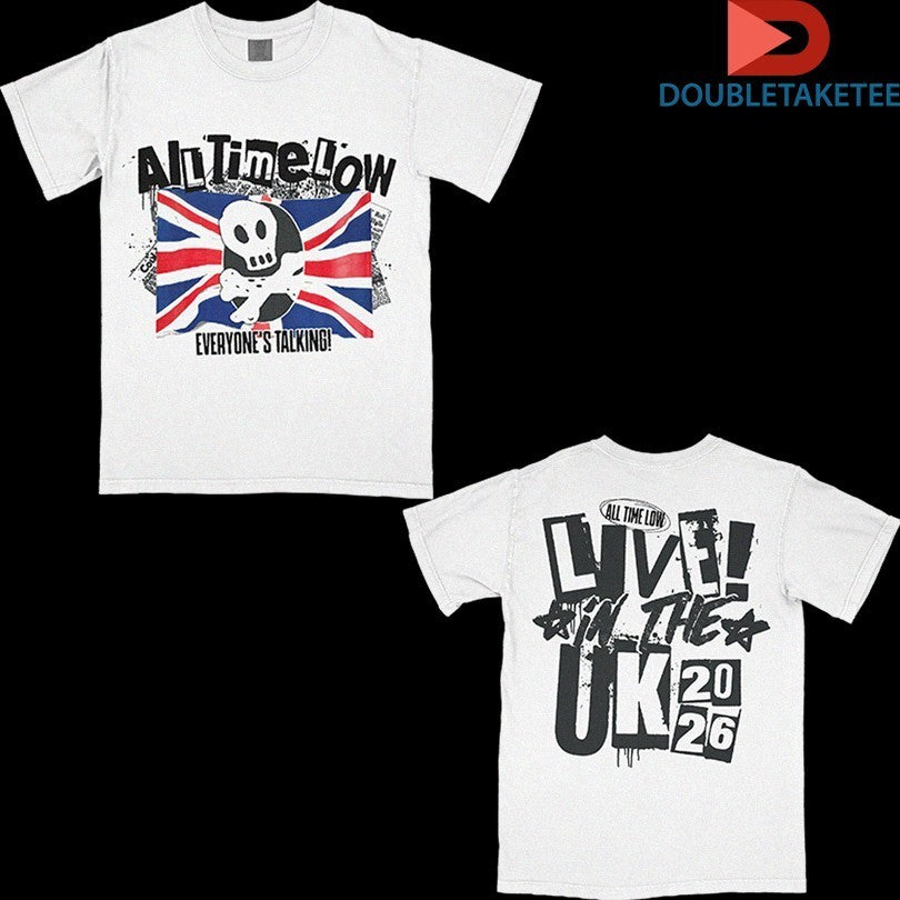 All Time Low Everyone's Talking! Live In The UK 2026 - Adult & Kids T-Shirts, Sweatshirts & Hoodies apparel design preview 1
